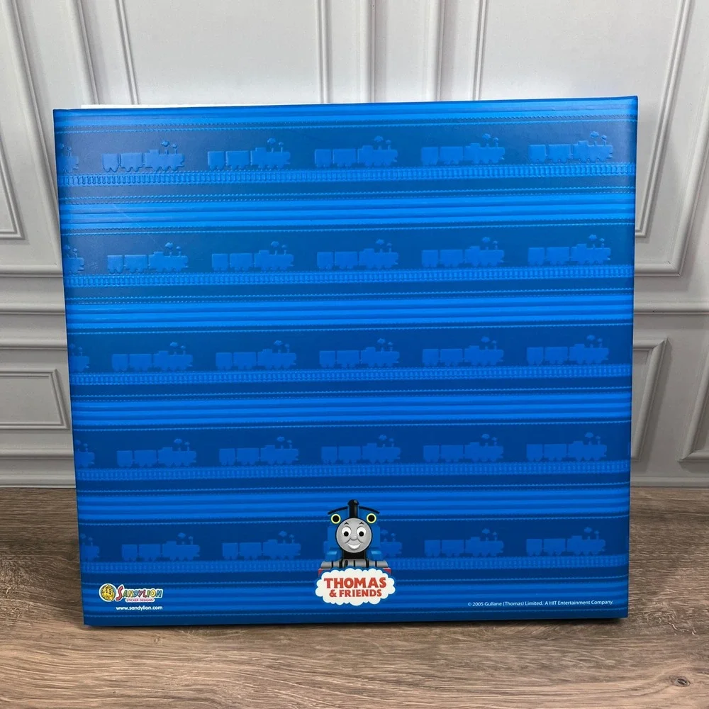 VTG 2005 Sandylion Thomas & Friends Scrapbook‎ Album 12x12 Blue Sticker Kit NEW